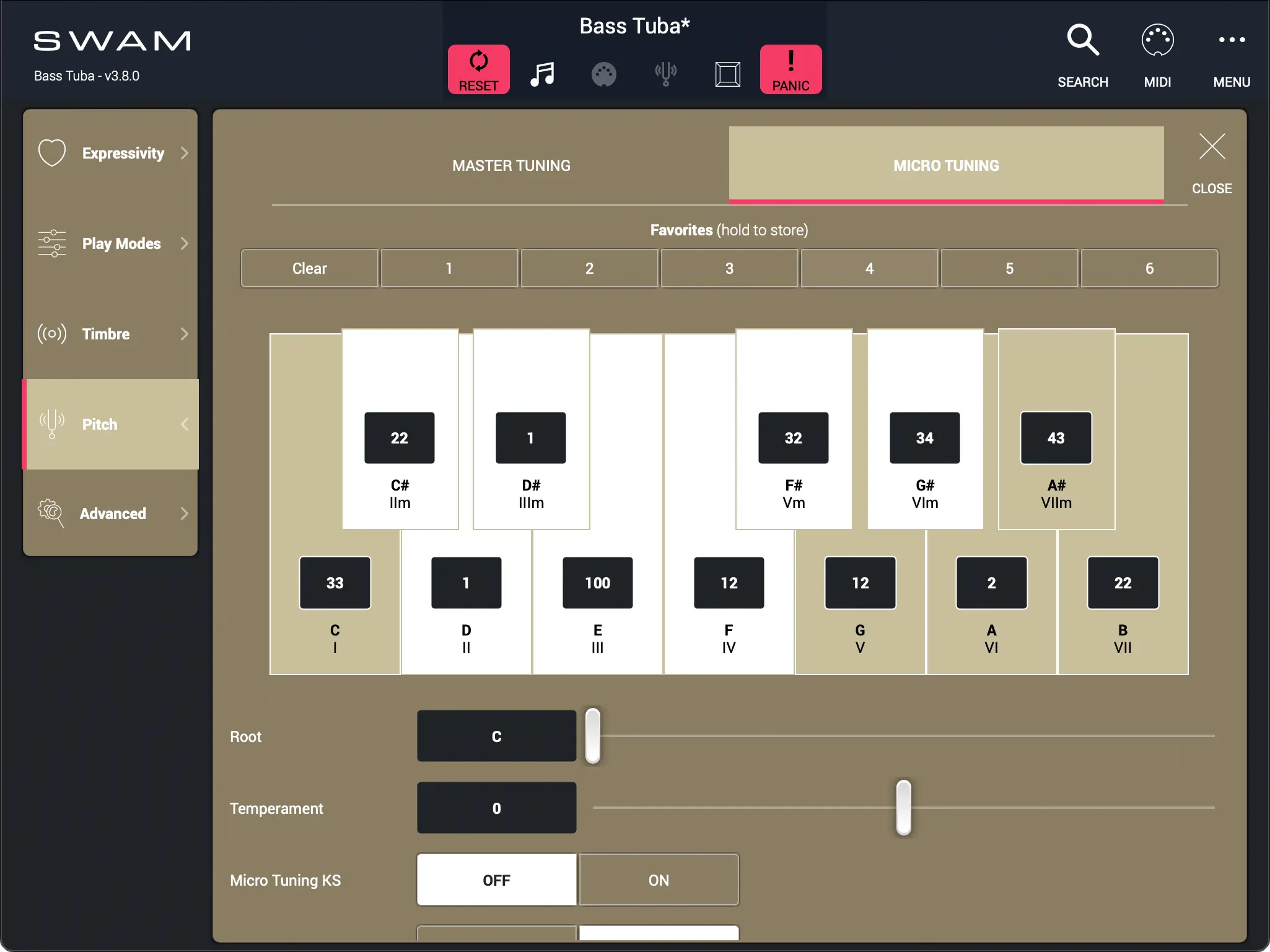Pitch - Micro Tuning